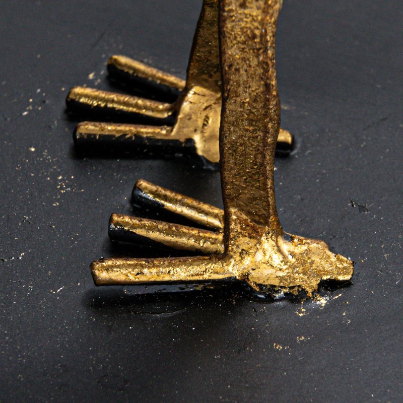 Creative Co-Op Decorative Cast Iron Bird Bookends, Gold, Set of