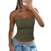 Darong Womens Bulit in Bra Camisole Sleeveless Square Neck Spaghetti