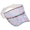 Bling Shiny Rhinestone Sports Sun Visor Hat for Women Summer