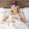 Bucky Ultralight Travel & Sleep Chevron Eye Mask, Violet, One