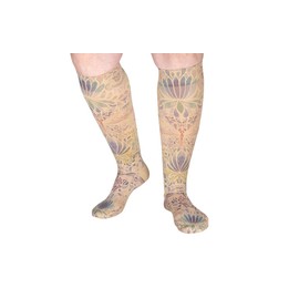 Lymphedivas Dragonfly Medical Graduated Compression Sock Pair 20-30mmHg (Short Closed-Toe Medium)