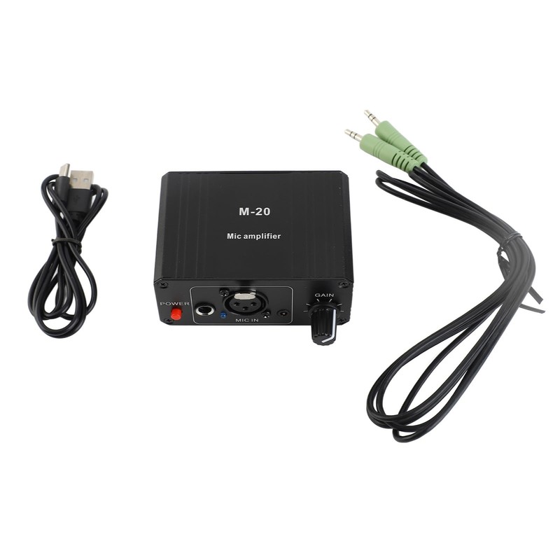 Microphone Preamp, High Gain 48 V Phantom Power Interface XLR