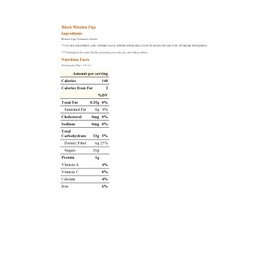 Black Mission Figs - Choice - DRIED - 3173-5