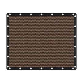VICLLAX 90% Shade Fabric Sun Shade Cloth Privacy Screen with Reinforced Grommets for Outdoor Patio Garden Pergola Cover Canopy 8x10 FT, Mocha