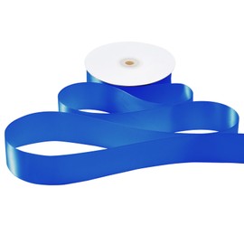 BIYUNFORCE 1-1/2 inch Royal Blue Satin Ribbon 50 Yards Royal Blue Solid Polyester Fabric Ribbon for Wreath Sewing Bows Roses Making Gift Wrapping Weddings Party Hair Invitation Decorations