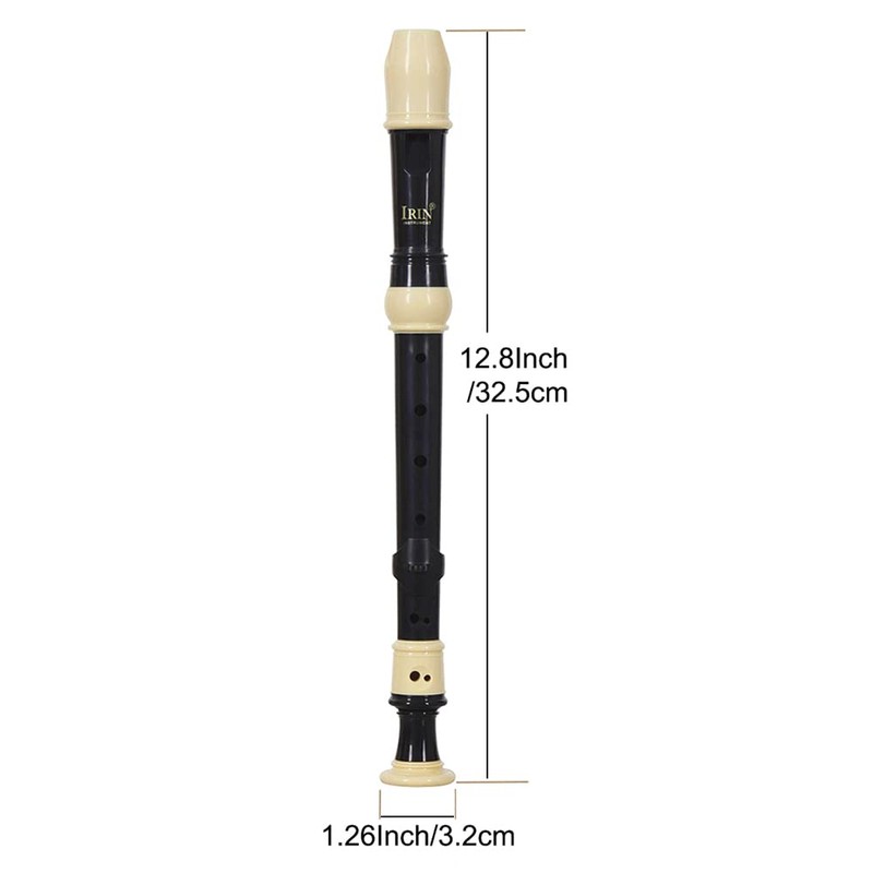 Heysland Descant Recorder Professional Detachable ABS Soprano 8 Hole Baroque