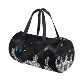 Space Astronaut Duffel Bag,Canvas Travel Bag for Gym Sports and Overnight