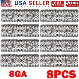 8x Wire Coupler Terminal Butt Connector 8 GA Gauge Input & Output Set Screw HOT