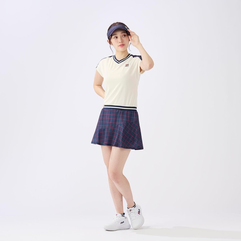 Fila FDZEL0091 Women's Tennis Visor, Sun Visor, Absorbent, Quick Drying,