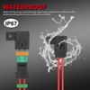 KILIGEN 2 Pack IP67 Waterproof 12AWG Gauge Wiring Harness Inline
