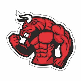 A.M.A. shop MUSCULUS BULL PVC STICKER for Decal Wall Mural Car Motorcycle Helmet Camper