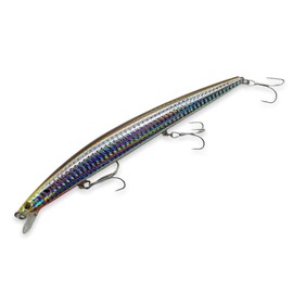 momolures Bass Lures Shining Minnow Slim SL170LD-S Super Long Casting Sinking Minnow (MULLET)