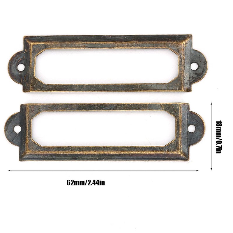 Metal Drawer Holder, 20 Pieces Drawer Brand Students, DIY Retro