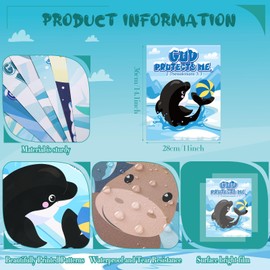 Dispowreath 12 Pcs Winter Polar Animals Posters for Classroom Religious Winter Bulletin Board Decorations Christian God Winter Animals Paper Cutouts for Office Home Christmas Holiday Party Supplies