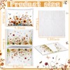 Fourluoo 50 Pack Fall Wildflower Pocket Tissues Individual Packs Autumn