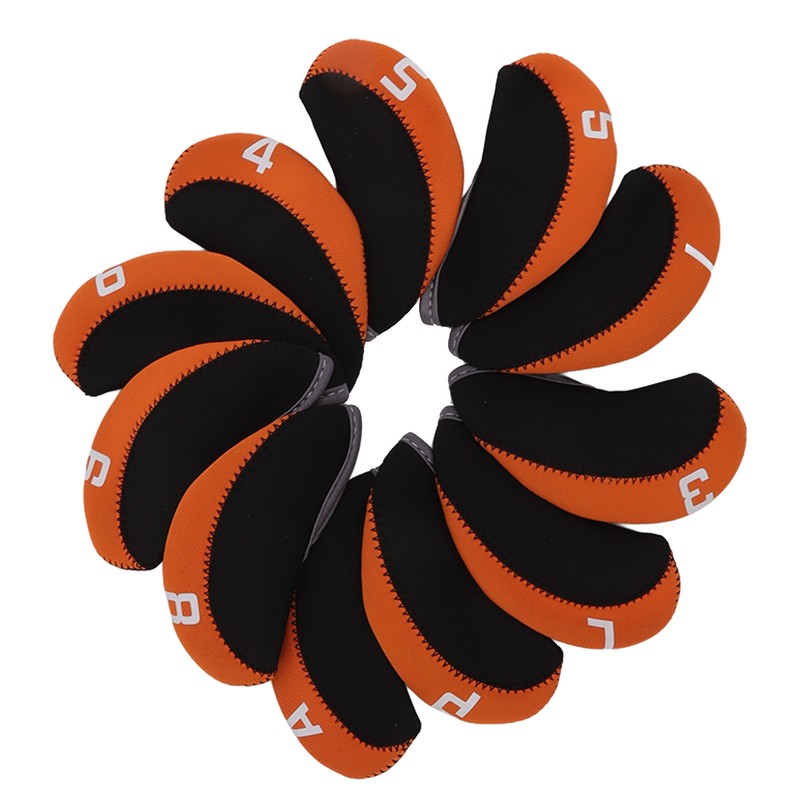 11PCS Golf Club Head Covers Neoprene Numbered Golf Club Head