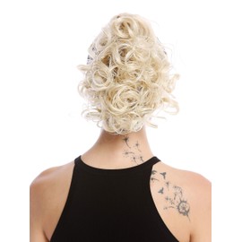 WIG ME UP - MKB-22-V-88 Hairpiece Ponytail Comb Short Voluminous Curly Curly Light Blonde