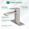 Brushed Nickel Single Handle Bathroom Faucet 1 or 3 Hole