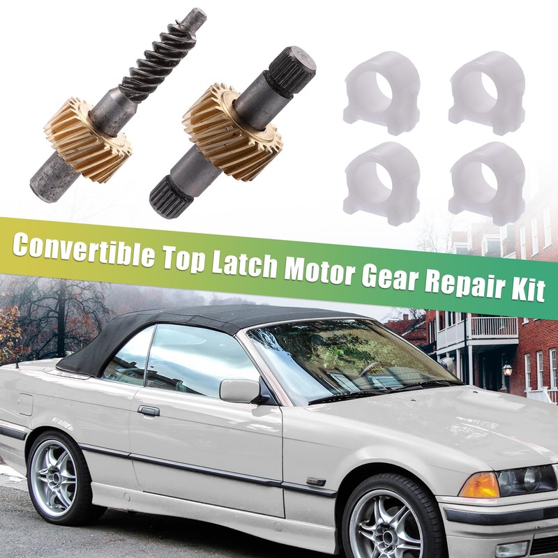 X AUTOHAUX Car Convertible Hood Locking Motor Gear Repair Kit