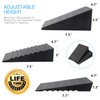 Squat Wedge for Heel Elevated Squats: Adjustable Rubber 4Pcs Calf