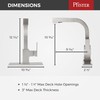 Pfister Arkitek Kitchen Faucet with Pull Out Sprayer, Single Handle,