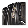 WILSON Guante de softbol para Mujer, 12 Pulgadas, Negro/Oro metálico,