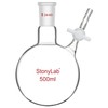 Stonylab Reaction Flask - Borosilicate Glass Single-Neck Flask with 24/40
