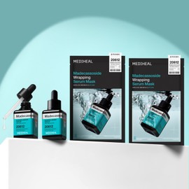 Mediheal N.M.F Aquaring Ampoule Mask 40ml 2pk + Intensive Ampoule Mask 2sheets, 2 types set
