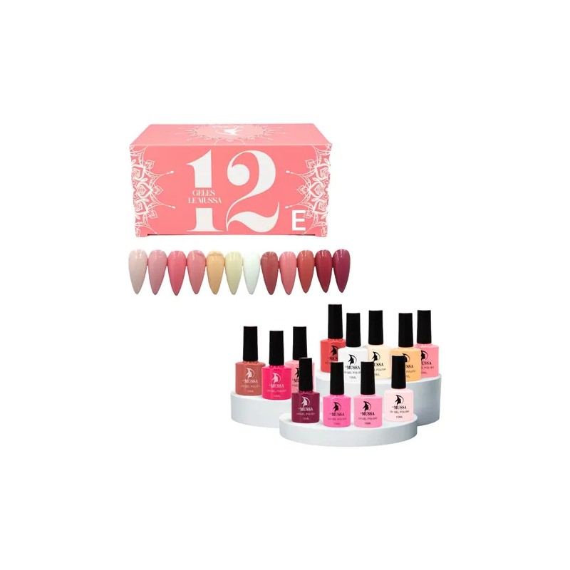 Gama 12 Piezas Colores Gel Esmalte Uv Semipermanente Elegir