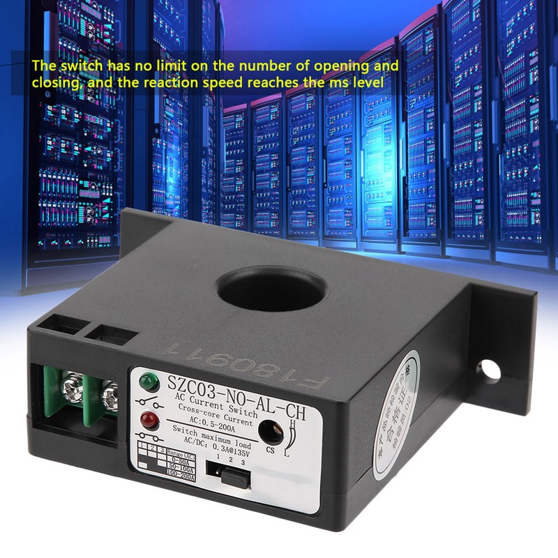 Normally Open Current Sensing Switch Adjustable AC 0.5-200A SZC03-No AL-CH