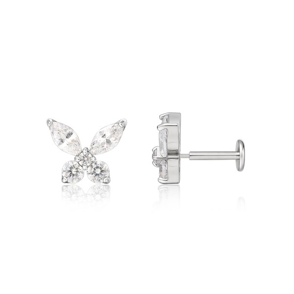 Limerencia G23 Hypoallergenic 18g Flat Back Stud Earrings | F136