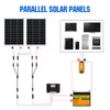 ECO-WORTHY 2 Pair Solar Connectors 30A Y Branch Parallel PV