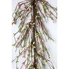 Evron International AR1956C-9 Primitive Pip Berry Garland in Green, White and Pink