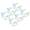 100 Pcs Shaped Paper Clips Hippo Dinosaur Shape Metal Cute