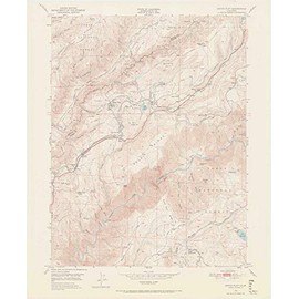 YellowMaps Dutch Flat CA topo map, 1:24000 Scale, 7.5 X 7.5 Minute, Historical, 1950, Updated 1971, 27.2 x 22.3 in - Tyvek