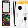 ID Badge Holder with Lanyard,Retractable ID Badge Card Holders with