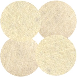 HPS® Set of 4 pads – Sheep's Wool – Polishing Pad Diameter 30 cm PU Epoxy Sealed Parquet, Laminate, Marble and Granite Polishing Bath for Oiled Flooring, Lino and Vinyl. OVERMAT Polisher Floorboy 300 – Boy Pads