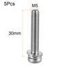 TA-VIGOR 5pcs M5 x 30mm Phillips Pan Head Machine Screws