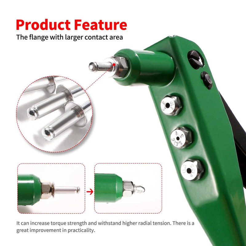 YIXISI 60 PCS M4.8x12 mm Dome Blind Rivet, Metal Rivets