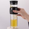 Tea Bottle with Infuser Tea Tumbler Stainless Steel Double Layer