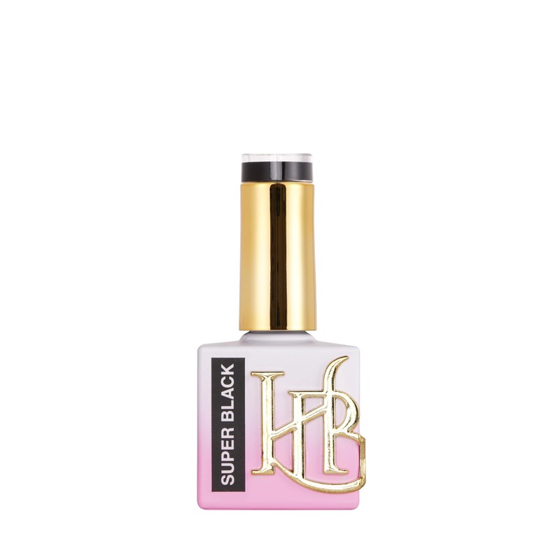 HYBRID SUPER BLACK Gel Polish, Professional Nail Color, 18ml
