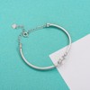 Moissanite Bracelet for Women Sterling Silver Bangle Bracelets Moissanite Diamond