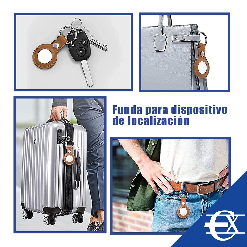 EUROXANTY Bag for Airtag | Leather Strap | Key Finder