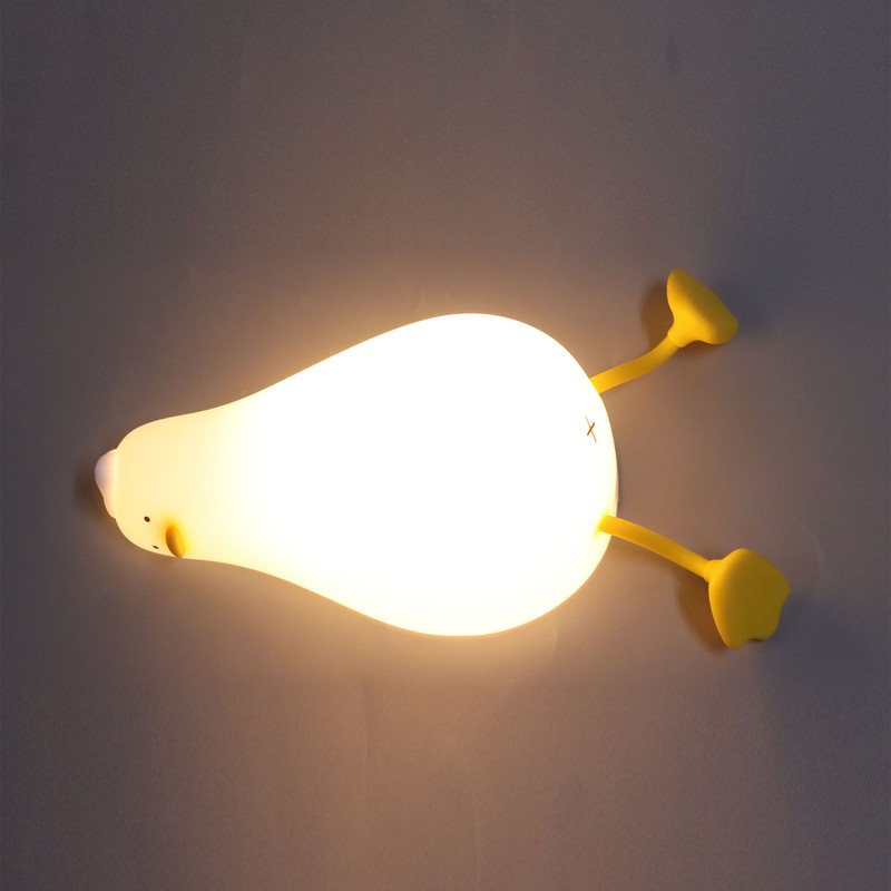Lying Flat Duck Night Light 3 Levels Brightness Cute Warm