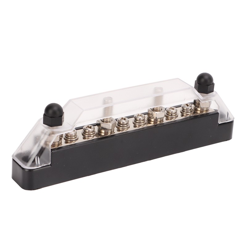 10 Way Power Distribution Block Bus Bar M6 Studs M4