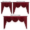 StangH Christmas Red Velvet Valance Curtains for Windows, Elegant Thick