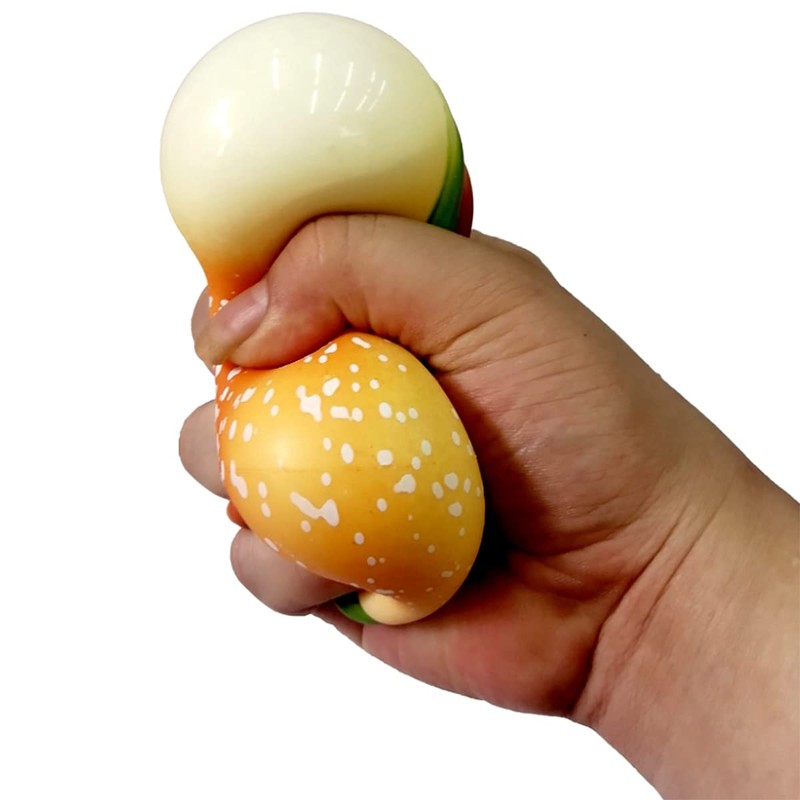 Cooplay 2pcs Hamburg Shape Decompression Stress Relief Toys Food Shape