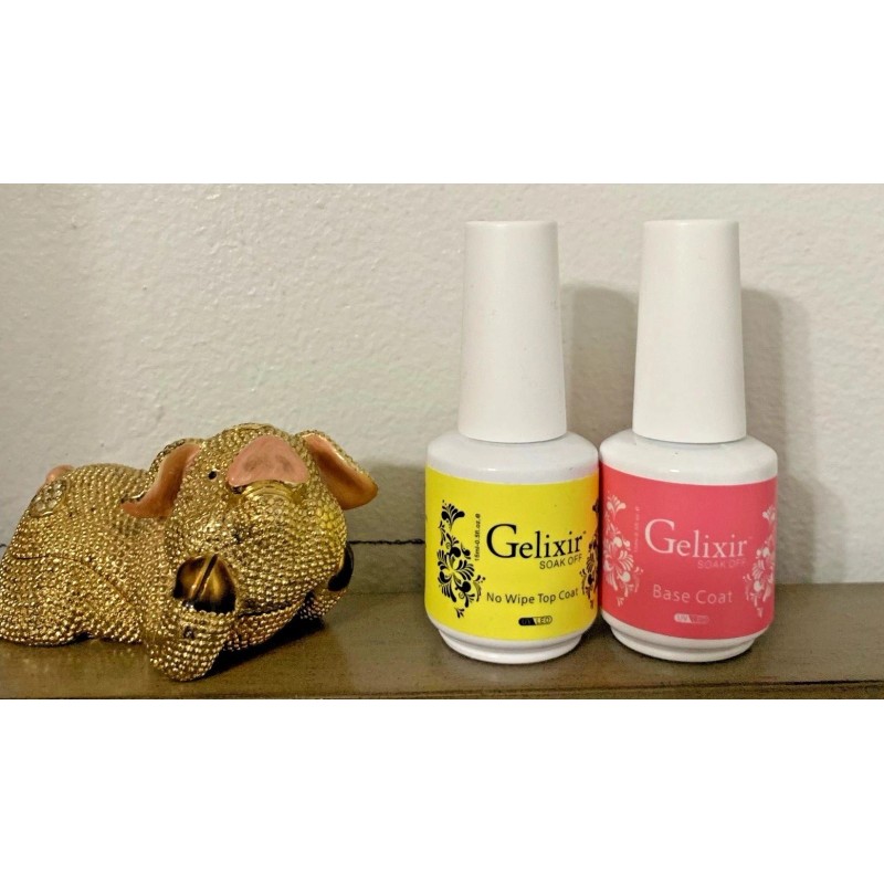 GELIXIR - Soak Off Gel - Base -Top - No-wipe