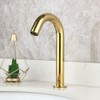 Gold Electronic Automatic Sensor Touchless Faucet Hands Free Bathroom Vessel