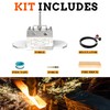 ATkrou 1 Burner Gas Propane Forge 2600℉ Double Door mini